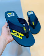 Men Blue Rubber Formal Flip Flops