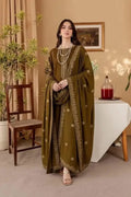 3 Pcs Women's Unstitched Embroidered Suit