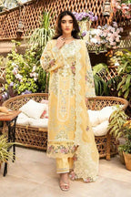 Yellow Chikankari 3 Pcs Lawn Suit for Eid Party Wear