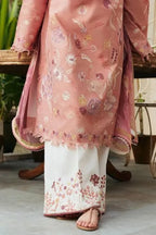 Pink Embroidered 3 Pcs Women Lawn Suit