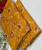 Women Printed Suit Golden Polo Cotton 2 Pcs