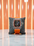 Auliter Men's Tech Watch Light Grey Rectangle Skeleton