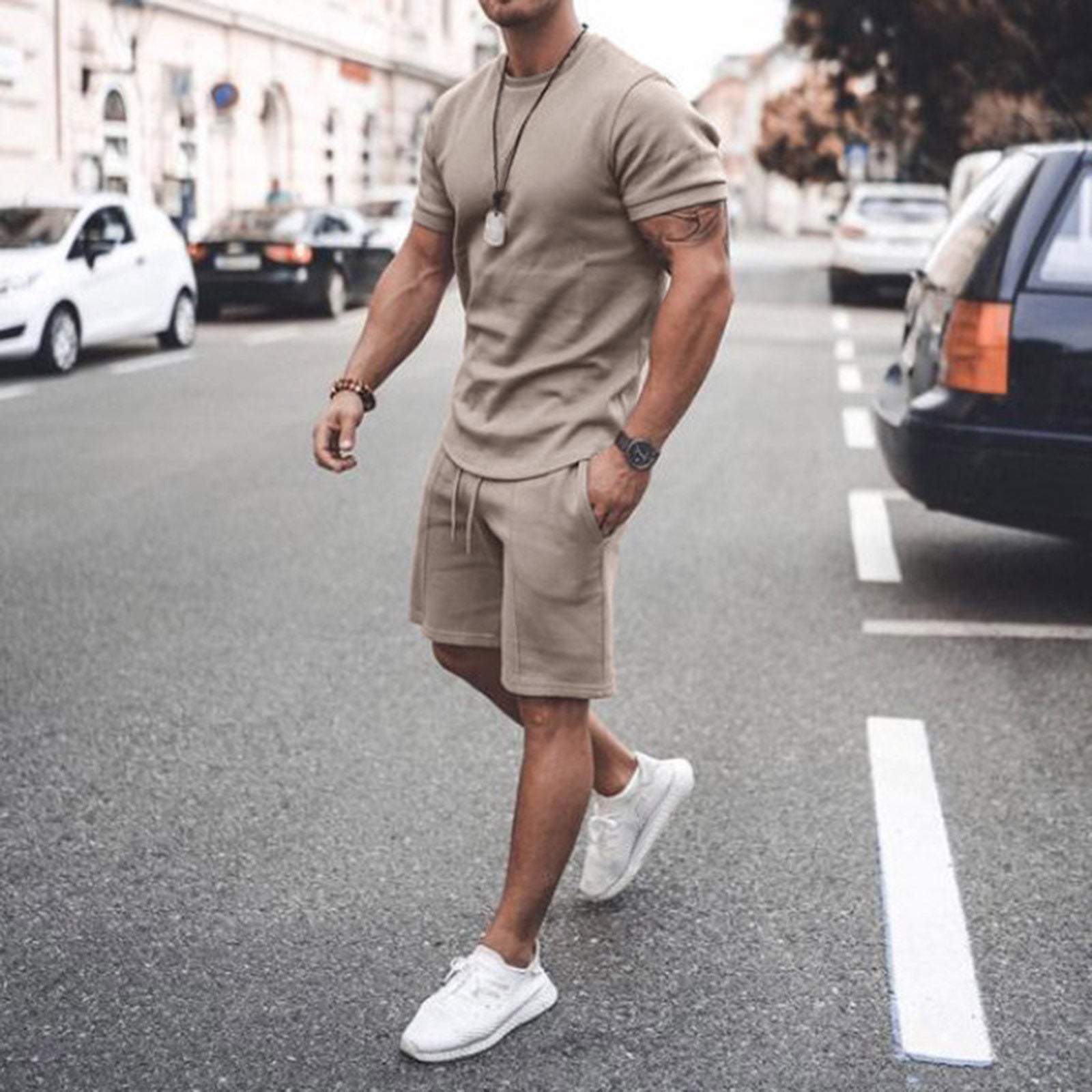 Short Sleeve Casual Suit