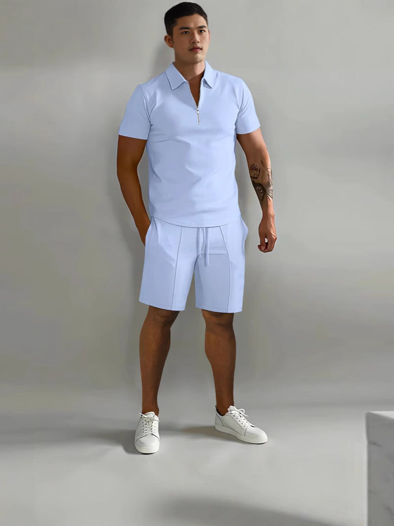Men's Zip Collar Suit