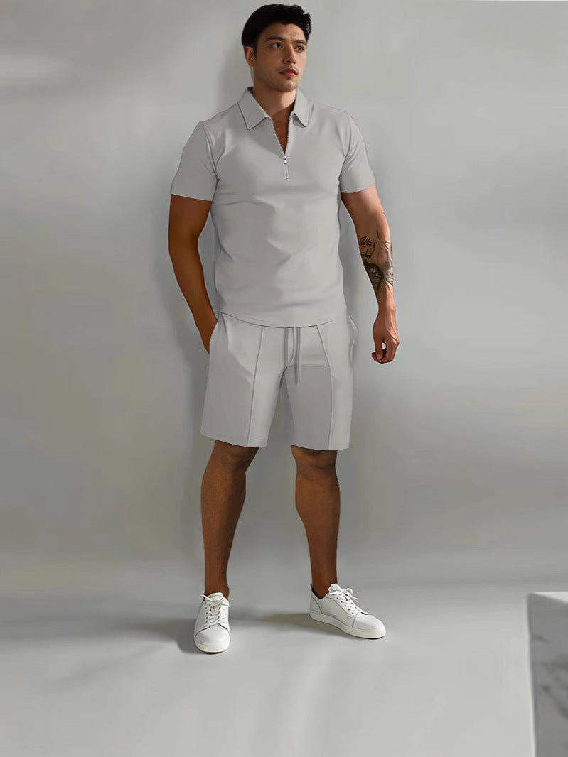 Men's Zip Collar Suit