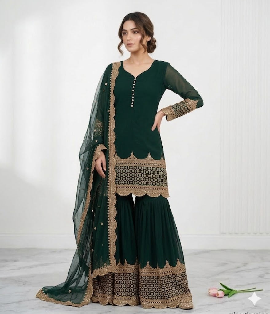 Shamoz Silk Suit for Party Wear
