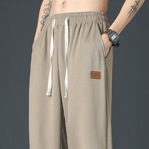 Loose Breathable Ice Silk Pants